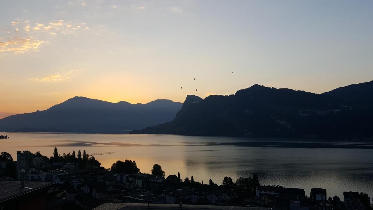 Hotel Roggerli Hergiswil Luaran gambar